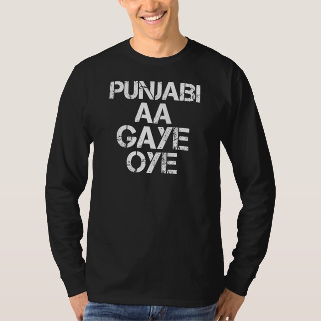 Camiseta PUNJABI AA GAYE OYE funny (Frente)