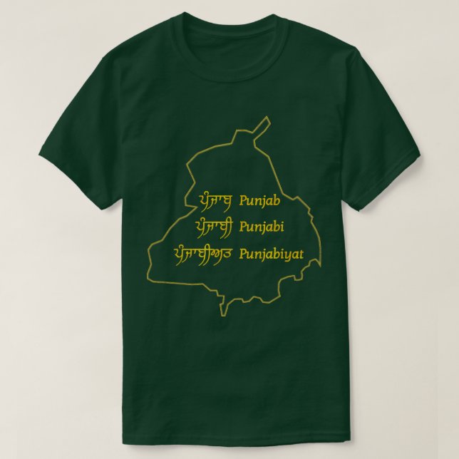 Camiseta Punjabi Punjabiyat (Frente do Design)