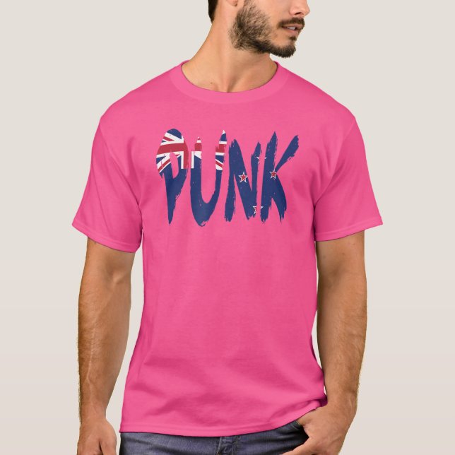 Camiseta Punk Até Eu Morrer Nova Zelândia Flag Kiwi Edition (Frente)