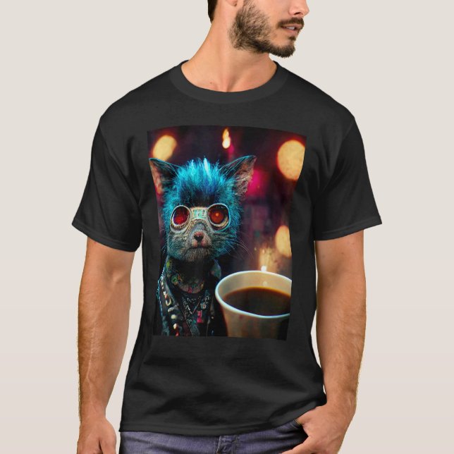Camiseta Punk Cat (Frente)