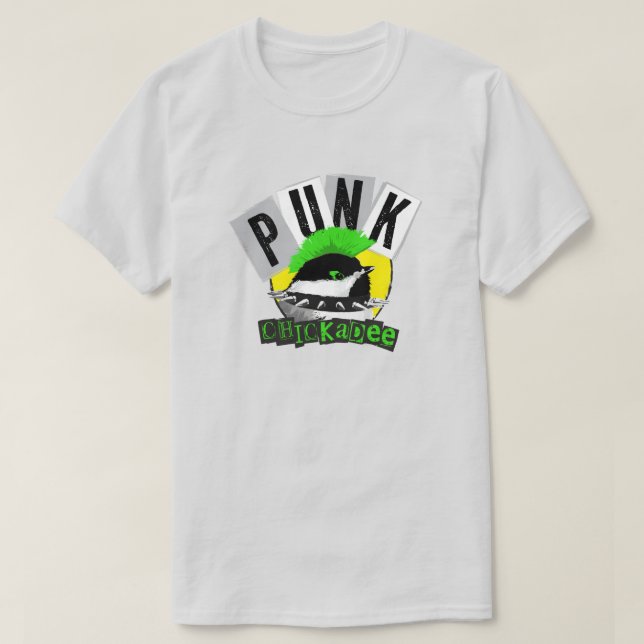 Camiseta Punk Chickadee (Frente do Design)