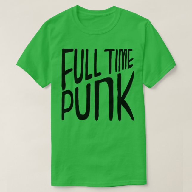 Camiseta Punk De Tempo Do Cheio De Música (Frente do Design)