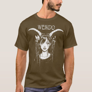 Camiseta Punk Emo Heavy Metal Weird Girl