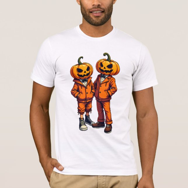 Camiseta Punk Halloween vestido Pumpkin (Frente)