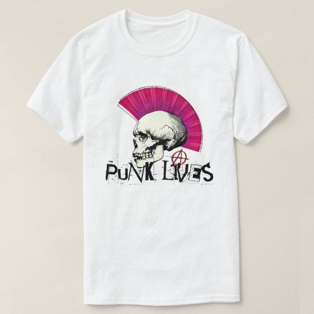 Camiseta Punk Lives (Frente do Design)