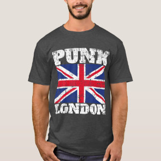 Camiseta Punk London Punk Rock Vintage UK Flag