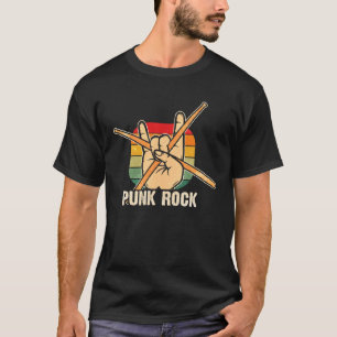 Camiseta Punk Music Retro Punk Rock Drums Perseguidores Dr.