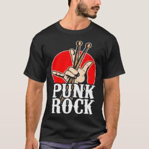 Camiseta Punk Music Retro Punk Rock Drums Perseguidores Dr.