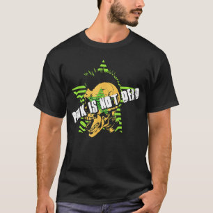 Camiseta Punk Não Está Morto Esqueleto Punk Rock Punker Roc