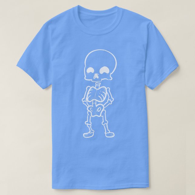Camiseta Punk ou Hippie do Esqueleto  (Frente do Design)