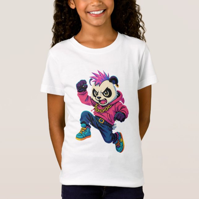 Camiseta Punk Panda Power (Frente)