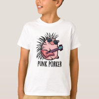 Punk Porker Funny Punk Rocker Pun