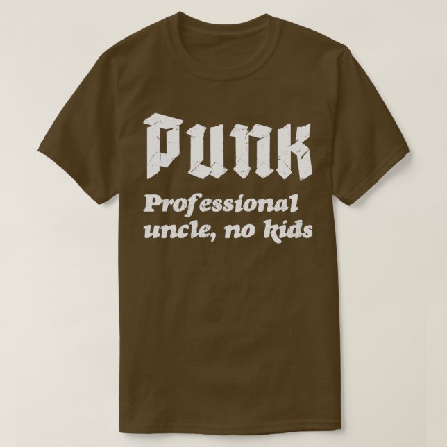 Camiseta Punk Professional Tio No Kids Punk Rock Design (Frente do Design)