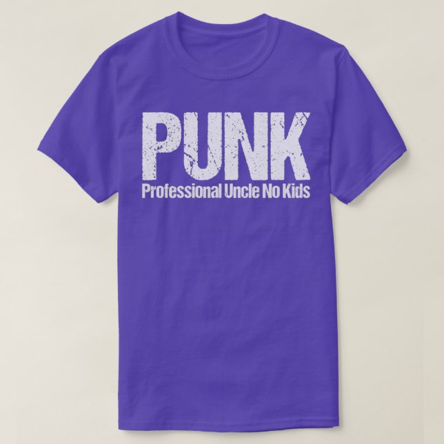 Camiseta Punk Professional Tio Sem Crianças Engraçado Defin (Frente do Design)
