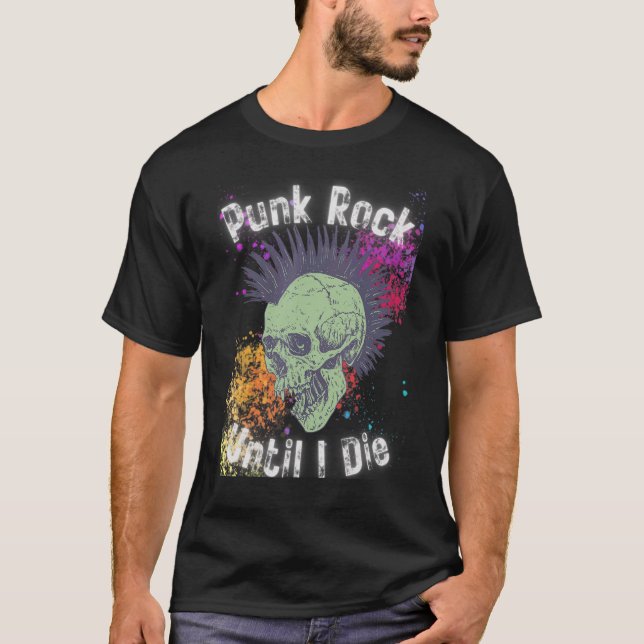 Camiseta Punk Rock Até Eu Morrer (Frente)