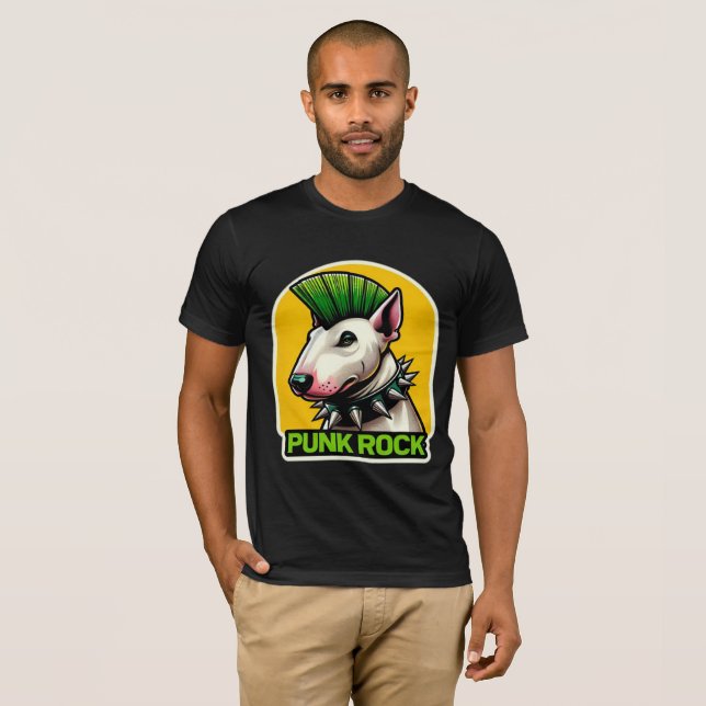 CAMISETA PUNK ROCK BULL TERRIER-GREEN 5 (Frente Completa)