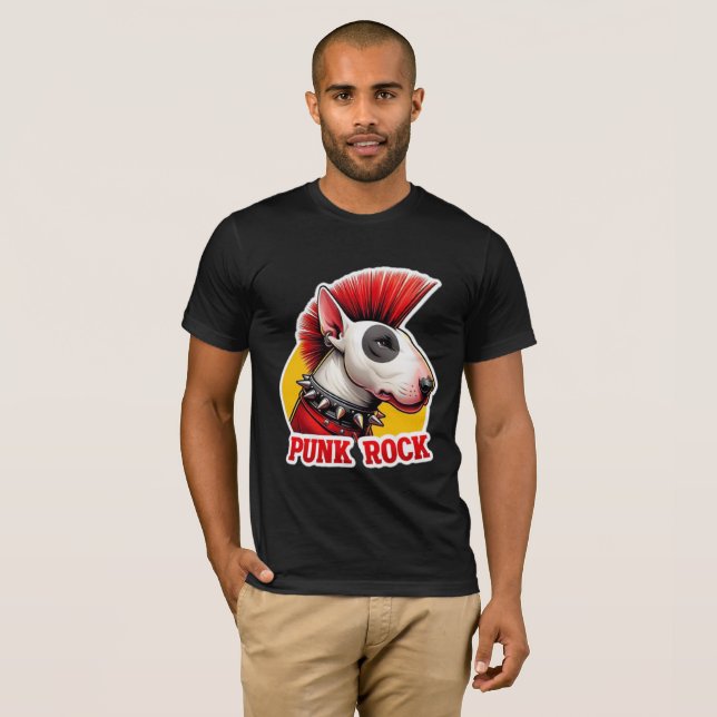 CAMISETA PUNK ROCK BULL TERRIR 3 (Frente Completa)