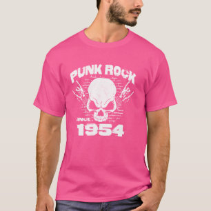 Camiseta Punk Rock Desde 1954 - Cabeça De 70 De Mãos De Ped