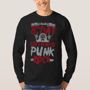 Camiseta Punk Rock E No 8º Dia Deus Criou O Duro Punk