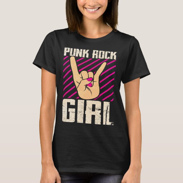 Camiseta Punk Rock Girl  2 (Frente)