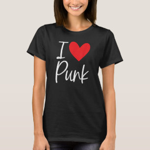 Camiseta Punk Rock I Love Punk Punker Rocker 80s 90 Xadrez