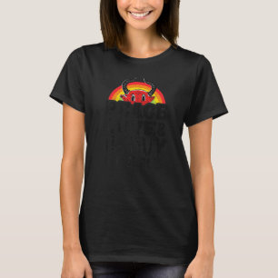 Camiseta Punk Rock Kids Metal Rainbow Satã Peace Love & He