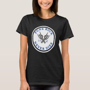 Camiseta Punk Rock Nunca Morre Pedra Pedra Rock Música Demô