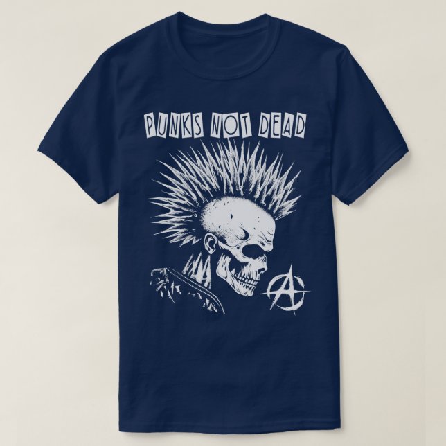 Camiseta Punk Rock Punks Não Morto (Frente do Design)