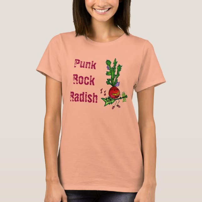 Camiseta Punk Rock Radish, lágrima queimada (Frente)
