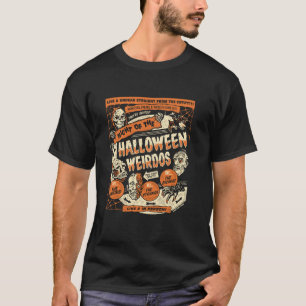 Camiseta Punk Rock Retro Night Of Halloween Weirdos Spo
