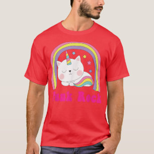 Camiseta Punk Rock Sarcastic Rainbow Funny Unicorn Punk M