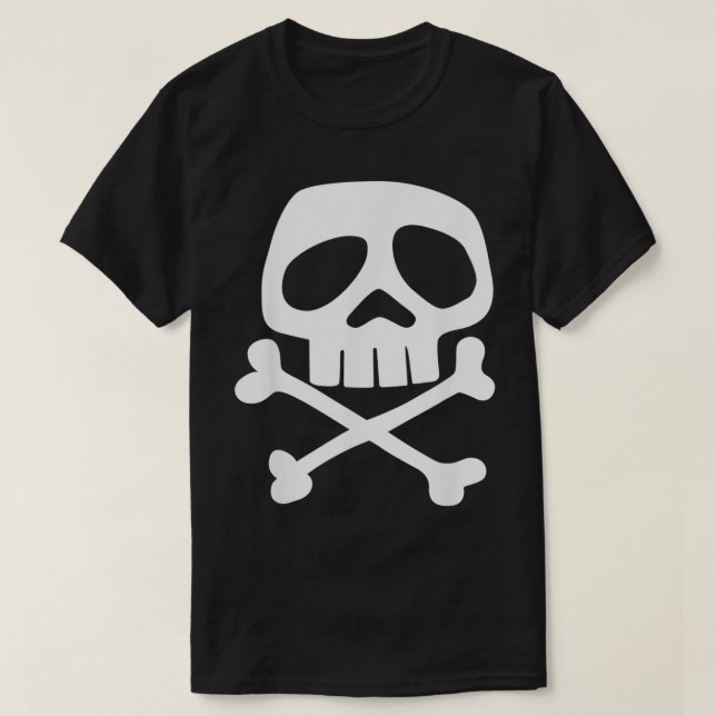 Camiseta Punk Rock Skull and Bones 1980s Punk Rock Misfit (Frente do Design)