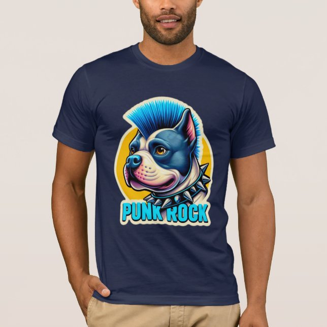 CAMISETA PUNK ROCK STAFFY BLUE 2 (Frente)