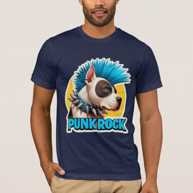 CAMISETA PUNK ROCK STAFFY BLUE 3 (Frente)