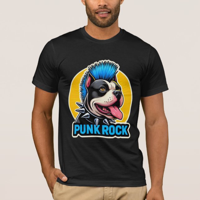 CAMISETA PUNK ROCK STAFFY BLUE 6 (Frente)
