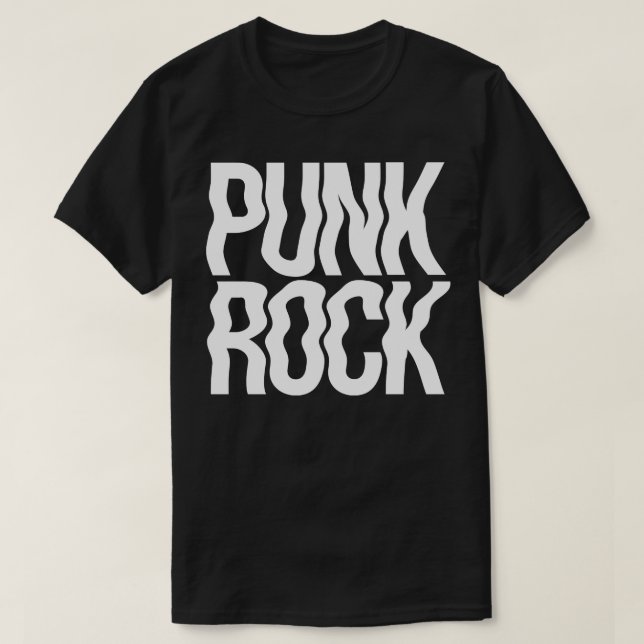 Camiseta Punk Rock Wavy design (Frente do Design)