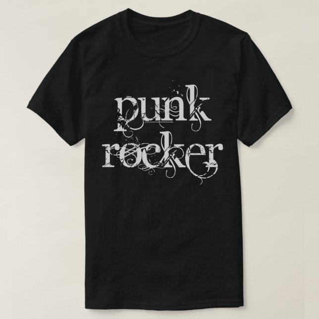 Camiseta punk rocker (Frente do Design)