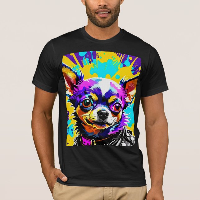 CAMISETA PUNK ROCKER CHIHUAHUA (Frente)