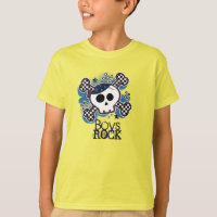 Punk Rocker Rock Boys Azul Caveira Personalizado