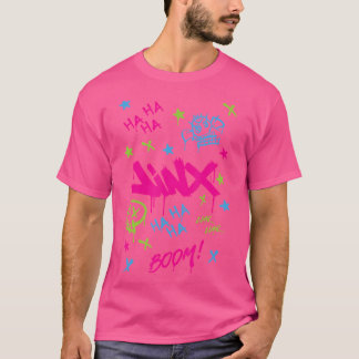 Camiseta Punk Vibrante do Grafite Jinx
