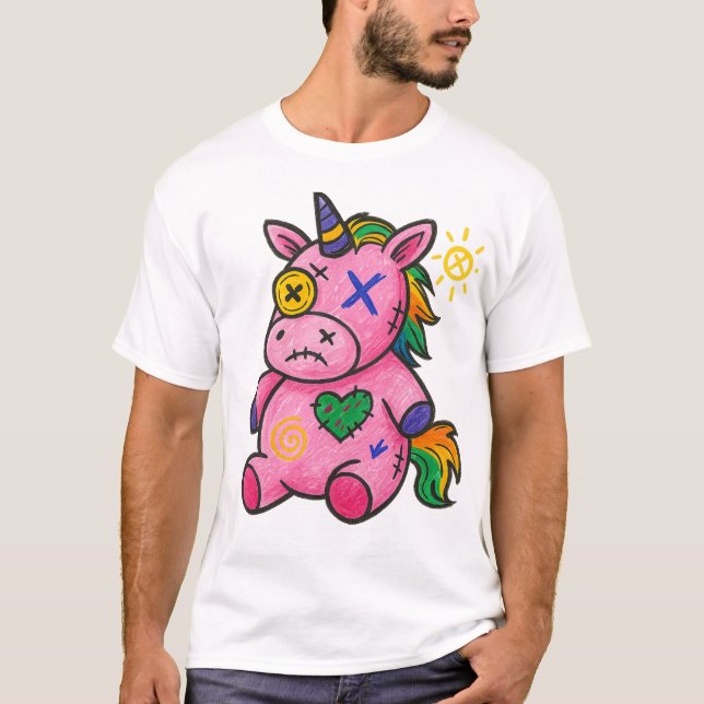 Camiseta Punkicorn — Triste & Doce (Frente)