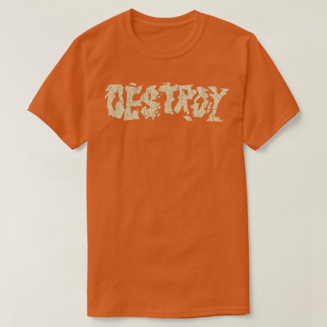 Camiseta Punks Not Morto Destroy Classic Punk 1977 (Frente do Design)