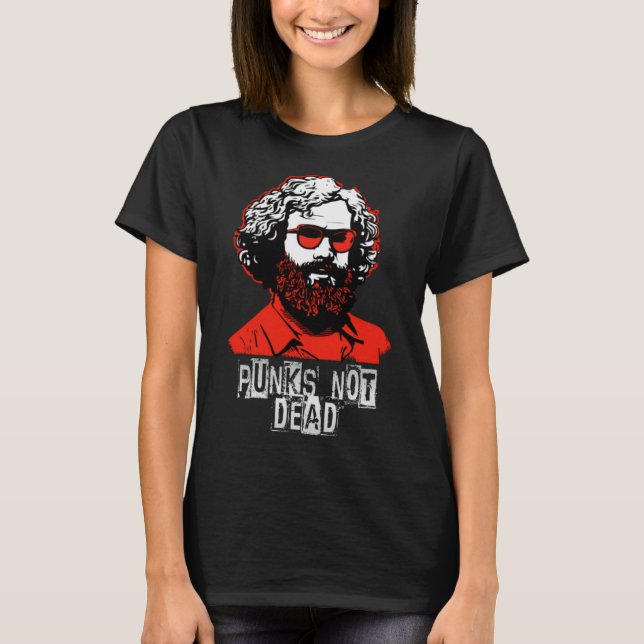Camiseta Punks Not Morto, Karl Marx, Oi, Punkrock, Punk Pul (Frente)