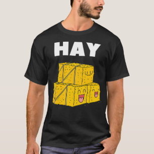 Camiseta Puns ruins Piada de cultivo Ei Hay Bale Engraçado