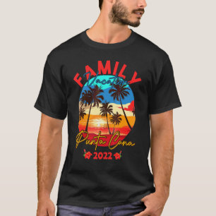 Camiseta Punta Cana 2022 Família Dominicana de Férias Corre