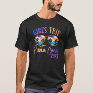 Camiseta Punta Cana 2023 Raparigas Trip Óculos Solares