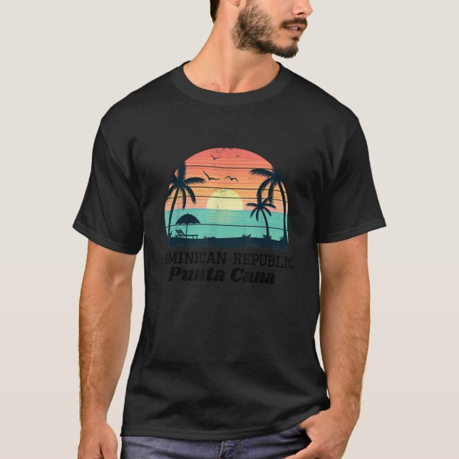 Camiseta Punta Cana Beach Souvenir República Dominicana 202 (Frente)