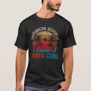 Camiseta Punta Cana Beach Souvenir República Dominicana Ret