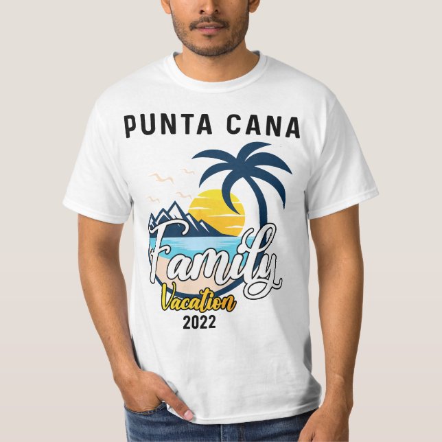 Camiseta Punta Cana Family Vacation 2022 Matching Dominican (Frente)