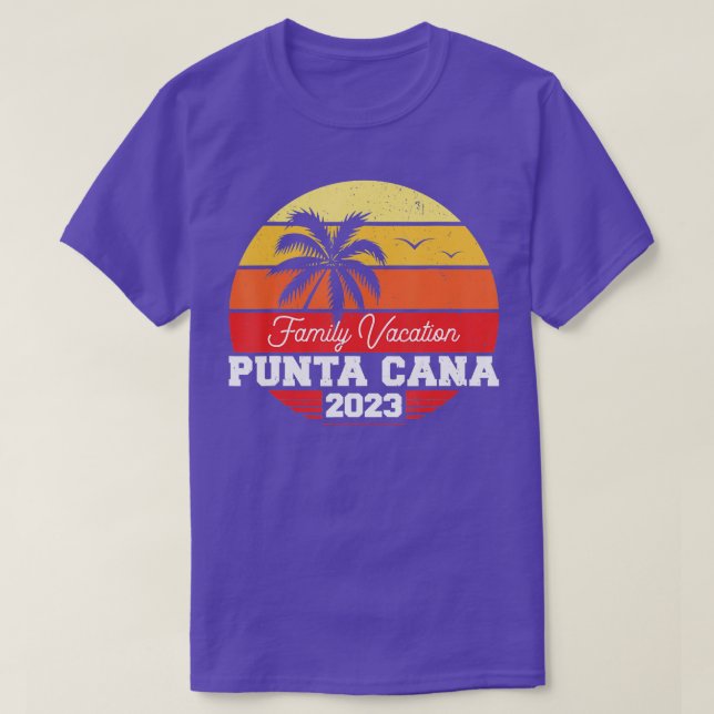 Camiseta Punta Cana Family Vacation 2023 Matching Holiday S (Frente do Design)